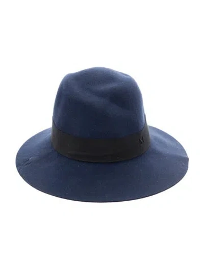 Pre-owned Maison Michel Fedora In Blue