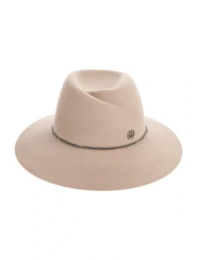 Pre-owned Maison Michel Fedora Felt Hat In Neutral