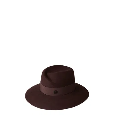 Maison Michel Fedora Hat In Black