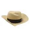 Maison Michel Fedora Hat In Beige Straw In Beige