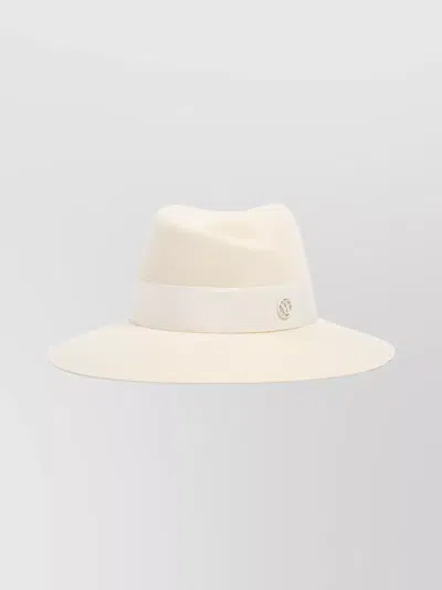 MAISON MICHEL FEDORA HAT WITH GROSGRAIN RIBBON BAND