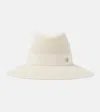 Maison Michel Fedora-hut Kate In Weiss