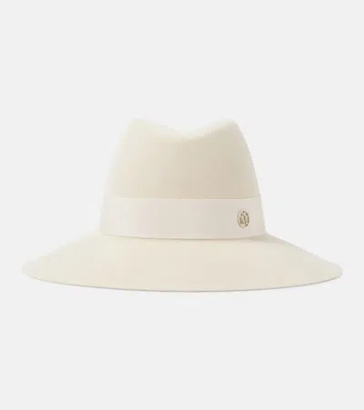 Maison Michel Fedora-hut Kate In Weiss
