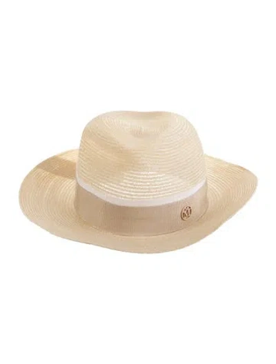 Pre-owned Maison Michel Fedora In Neutral