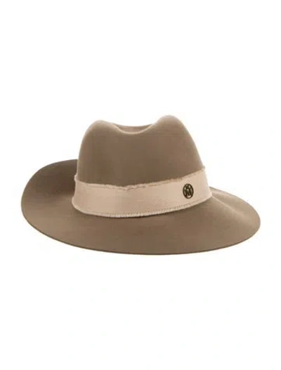 Pre-owned Maison Michel Fedora In Neutral
