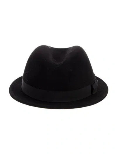 Pre-owned Maison Michel Felt Fedora Hat In Black