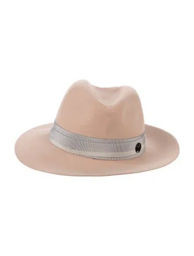 Pre-owned Maison Michel Felt Fedora In Neutral