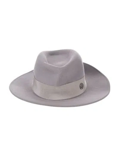 Pre-owned Maison Michel Felt Wide Brim Hat In Gray