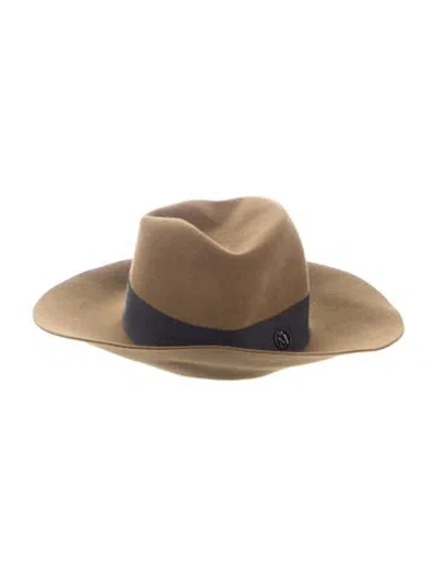 Pre-owned Maison Michel Felt Wide Brim Hat In Multi