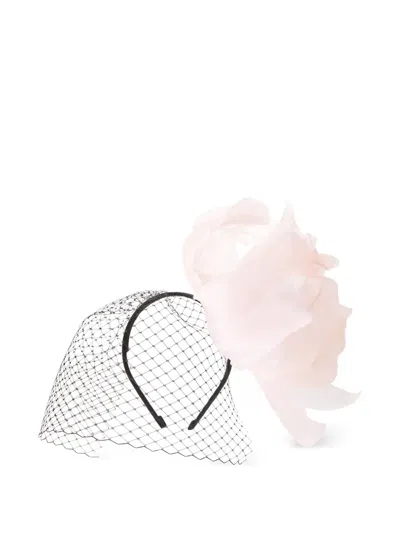 Maison Michel Floral-appliqué Headband In Black