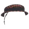Maison Michel Floral Lace Pearl Chain Fedora Hat In Orange