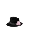 MAISON MICHEL FURFELT FLOWER HAT
