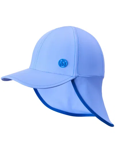 Maison Michel Gabin Cap In Blue