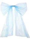 Maison Michel Gaia Bow Hair Clip In Blue