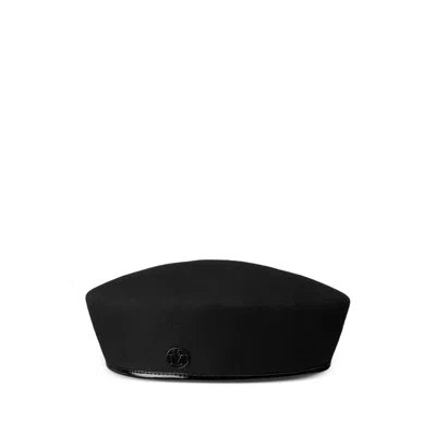 Maison Michel Giulia Wool-felt Beret In Black