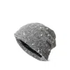 Maison Michel Sequin-embellished Beanie Hat In Gray