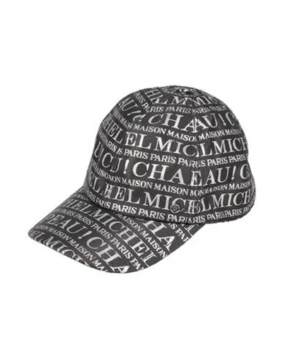 Maison Michel Hat Black Size S Polyester