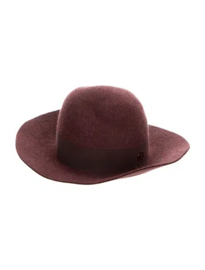 Pre-owned Maison Michel Hat In Burgundy