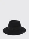 Maison Michel Virginie Wool Hat Wide Brim Ribbon In Purple