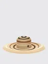 Maison Michel Multicolor Veronika Hat In Brown