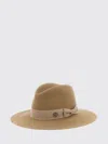 Maison Michel Wide Brim Hat Ribbon Band In Brown