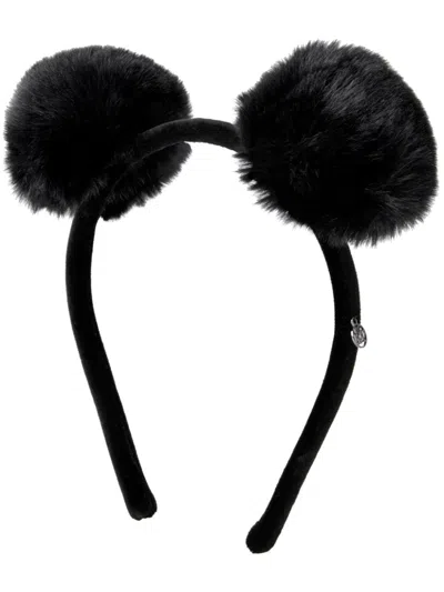 Maison Michel Heidi Headband In Black