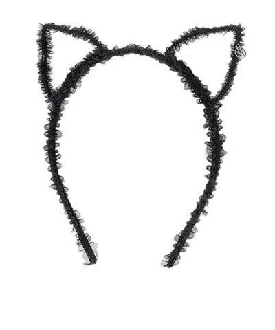 Maison Michel Heidicat Headband In ブラック
