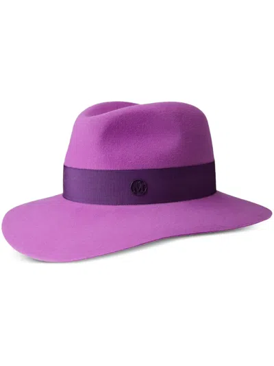 Maison Michel Henrietta Sun Hat In Purple