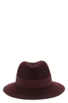 Maison Michel Stitching Detail Pullover Hat In Brown