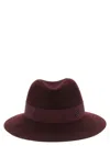 Maison Michel Stitching Detail Pullover Hat In Brown