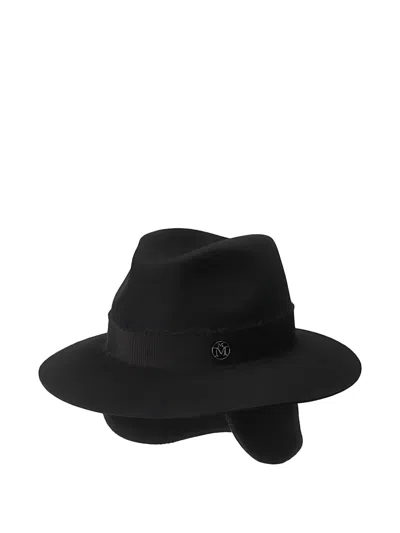Maison Michel Henrietta Ribbon-trim Hat In Black