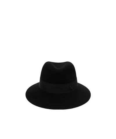 Maison Michel Kate Felt Fedora In Black