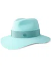 Maison Michel Henrietta Wool-felt Fedora In Blue