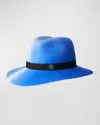 Maison Michel Henrietta Wool Felt Fedora In Tie Dye Blue