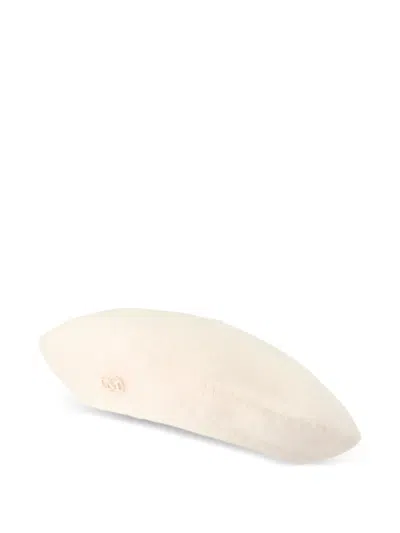 Maison Michel Irma Logo-embellished Beret In Neutral