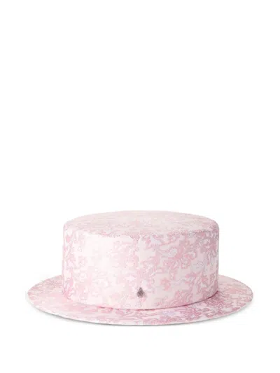 Maison Michel Jacquard Hat In Pink