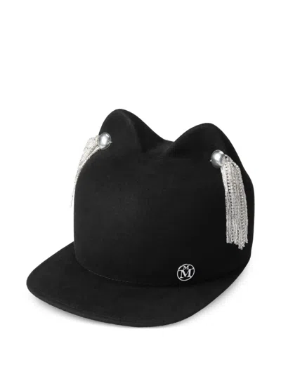 Maison Michel Jamie Cap In Black