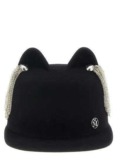 MAISON MICHEL MAISON MICHEL 'JAMIE' HAT WITH CRYSTALS