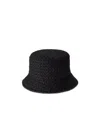 Maison Michel Jason Tonal Net Bucket Hat In Black
