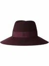 Maison Michel Kate Felt Fedora Hat In Red