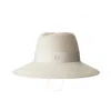 Maison Michel White Kate Felt Fedora Hat