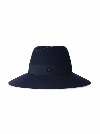 Maison Michel Kate Waterproof Felt Hat In Blue