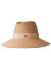 Maison Michel Kate Wool Felt Fedora In Neutrals