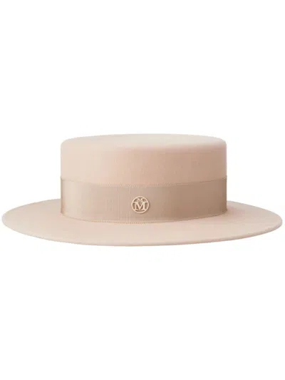 Maison Michel Kiki Hat In Neutrals