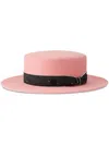 Maison Michel Kiki Fedora Aus Bast In Rosa