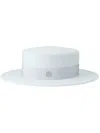 Maison Michel Kiki Woolo-felt Capeline Hat In Blue