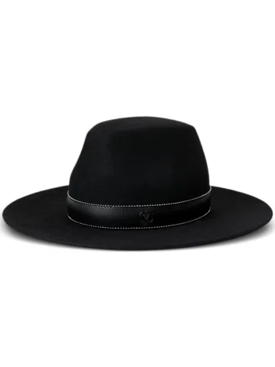 Maison Michel Kyra Wool-felt Fedora Hat In Black