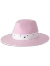 Maison Michel Kyra Wool-felt Fedora In Pink