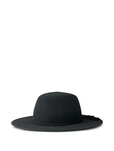 Maison Michel 카이라 울 펠트 모자 In Black