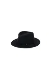 Maison Michel Lace-up Decorative Hat In Black